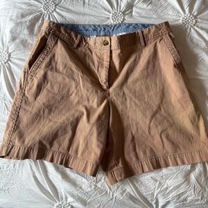Talbots Tan Bermuda Shorts Classic Lightweight Design